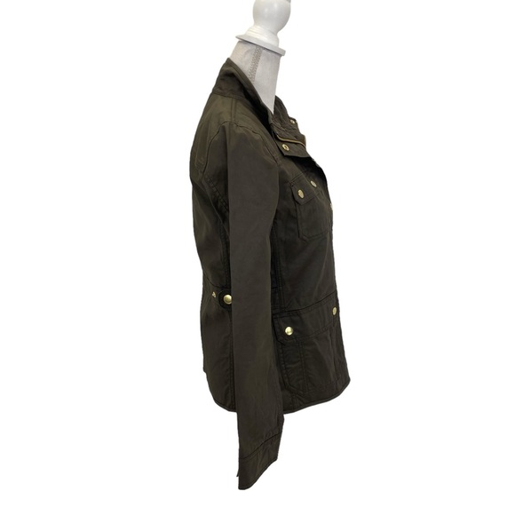 J. Crew Waxed Downtown Field Jacket Coat Size XS Green - Picture 4 of 16